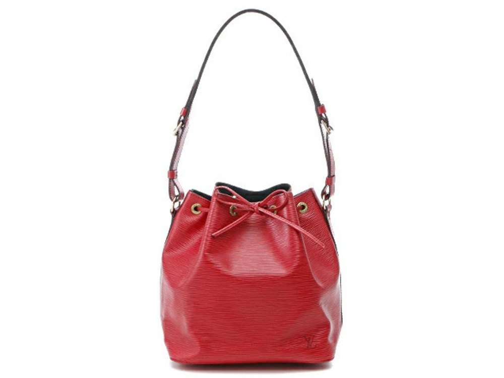 LOUIS VUITTON Noe Bag shoulder Epi leather red